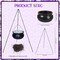 Halloween Decorations Outdoor Witches Cauldron Halloween Decor Plastic Cauldron on Tripod with Lights Eyeballs Bone Black Cauldron Halloween Party Decorations Halloween Cauldron for Porch Lawn